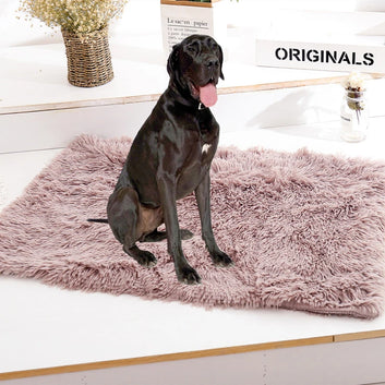 Luxury Long Plush Pet Dog Bed Blankets Cat Sleeping Mats Puppy Winter Warm Thin Beds Cushion Soft Covers for Large Dogs Mattress