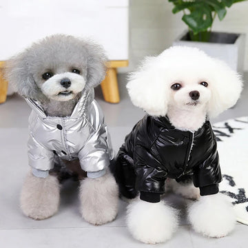 Pet Dog Winter Clothes Warm Wadded Jumpsuit Coat Down Jacket For Small Medium Dogs Schnauzer Puppy Clothing Thicken Outerwear