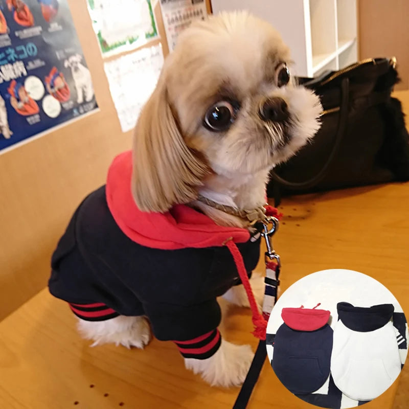 New Arrive Pet Dog Hoodies Clothes Fleece Sweatshirt For Small Dogs Casual Puppy Cat Costumes French Bulldog Bichon Clothing