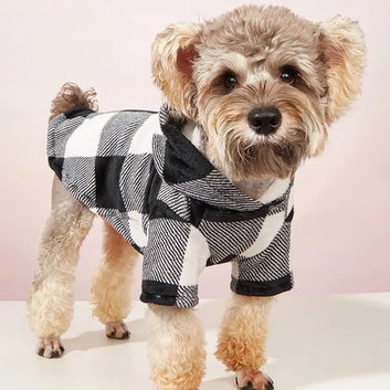 Puppy Outfit   Winter Pet Dog Striped 2-Legged Clothes  Pet Hoodie Great Pet Clothes