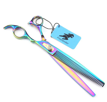 Professional 8.0 Inch High Quality 440C Pet Grooming Scissors For Dog Pet Hair Cutting Shear Thinning Shears Pet Supplies