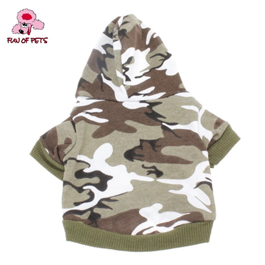 Camouflage Style Hoodies For Dogs Camo Pink Green Big Dog Clothes Xxs-5xl