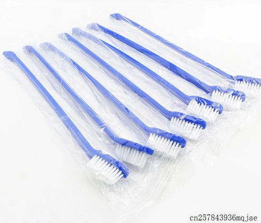 500pcs Pet Toothbrush Cat Dog Teeth Finger Brush Dental Care For Pet Mouth Cleaning Toothbrushes Plastic Cat Brushes