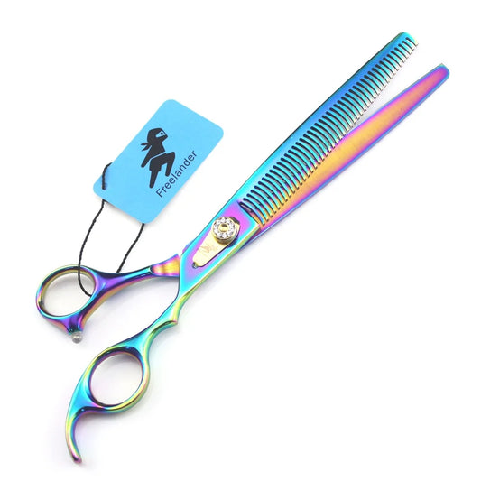 Professional 8.0 Inch High Quality 440C Pet Grooming Scissors For Dog Pet Hair Cutting Shear Thinning Shears Pet Supplies