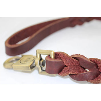 High Quality width 2cm Leather big dog harness Retro Bronze Interface small pet dog leash Strong dog accessories Rope ZL224