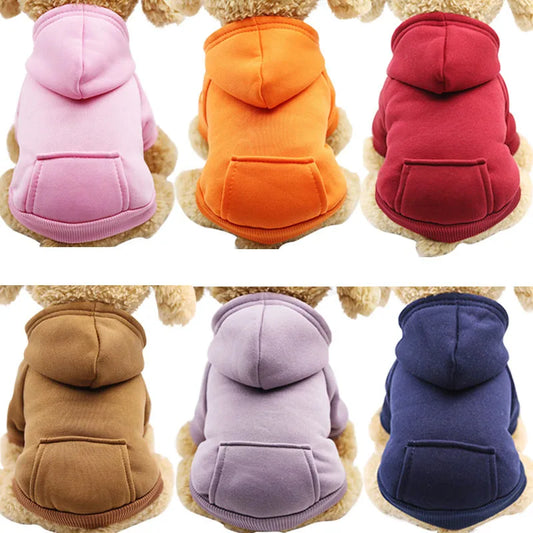 Dog Hoodies Pet Clothes For Dogs Coat Jackets Cotton Dog Clothes Puppy Pet Overalls For Dogs Costume Cat Clothing Pets Outfits