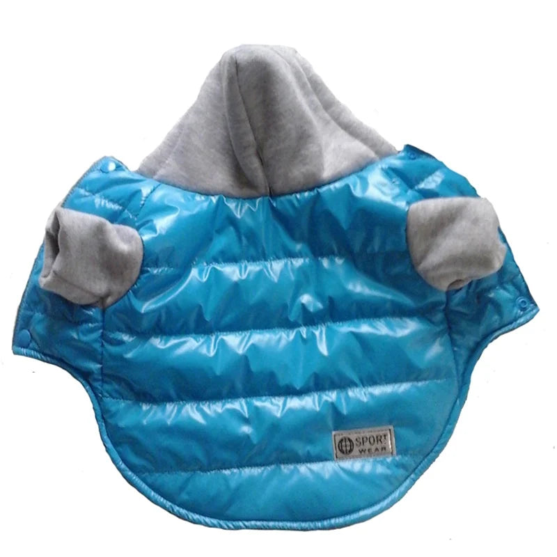 Winter Warm Clothes For Small Dogs Cats Soft Cotton PU Pet Dog Coat Jacket Casual Windproof Hooded Pet Clothing Pet Products