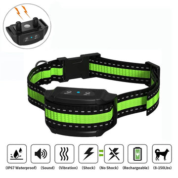 Waterproof USB Charging Electric Collar Dog Collier Anti Aboiement Chien Bark Collar for Dogs Young