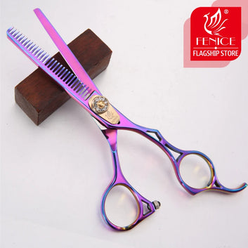 Fenice Japanese High-end 6.0 inch Purple Pet Grooming Thinning Scissors for Dog Grooming Shears thinning rate 25%-30%