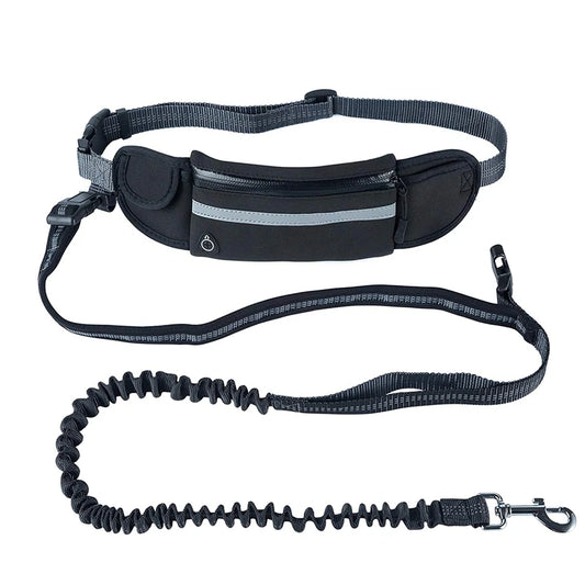 Dog traction rope nylon reflective pet supplies dog harness collar jogging adjustable belt waist bag traction belt rope