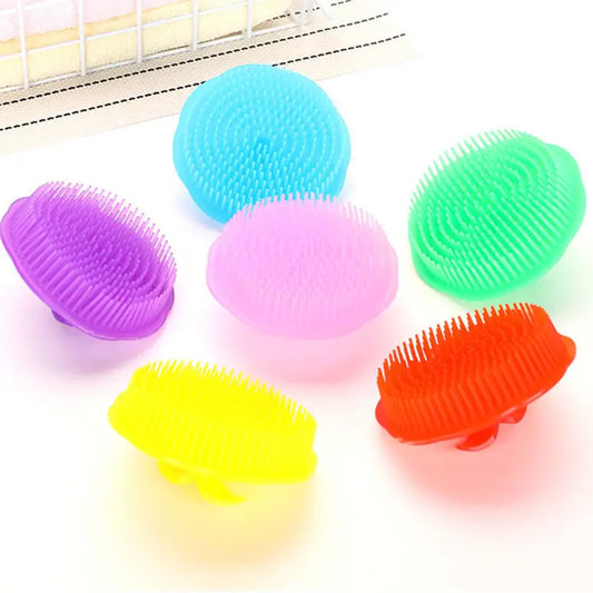 1Pcs Pet Dog Shampoo Brush Cat Massage Comb Grooming Scrubber Brush for Bathing Short Hair Soft Silicone Rubber Brushes