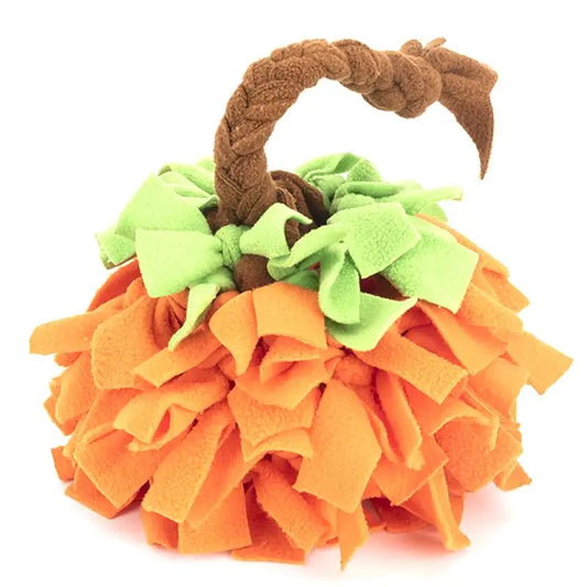 Dog Snuffle Ball Pumpkin Dogs Snuffle Ball Training Food Dispenser Slow Feeding Pad Puzzle Pet Nose Work Toys Pet Supplies