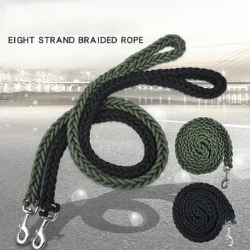 Large Dog Leashes for Dog Leads Pet Training Walking Safety Mountain Climbing Rope Dog Leashes Green Black Color