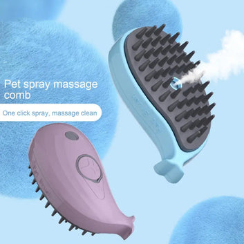 Cat Brush Whale-shaped Pet Comb Set for Grooming Massage Steamy Cat Hair Removal Brush with Dog Massage Brush Pet Supplies