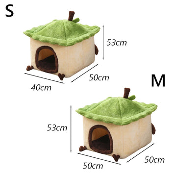 Removable Cover Puppy Dog Cat House Home Removable Half-Closed Pet Sleeping Nest for Small Dogs Poodle Chihuahua mascotas Homes