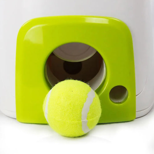 ALL FOR PAWS Tennis Ball Machine Fetch and Treat Food Reward Interactive Dog Toy Feeder Machine to Dog Puppy Pet