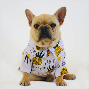 Fashion Pet Clothes Cute Fruit Pattern Dress T-shirt Summer Shirt Puppy Print Vest Outfit Apparel Small Medium Dog Clothes