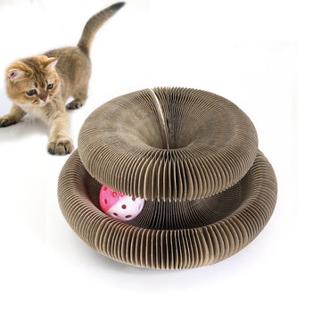 Cat Toys Funny Cats Scratching Board with Ball Corrugated Cat Scratching Board Interactive Pet Kitten Grinding Claw For Cats