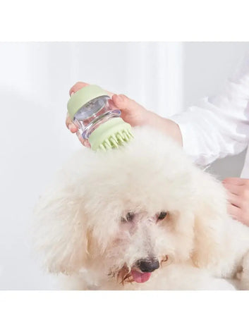 Silicone bath brush, multifunctional pet massage brush, dog bath comb, pet supplies