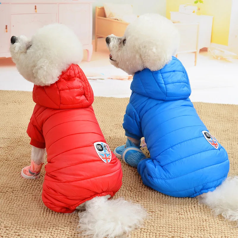 Warm Dog Clothes Winter Chihuahua Puppy Clothes Jumpsuit Dog Pet Clothes For Dog Winter Dog Clothes For Yorkies pug poodle 8-18