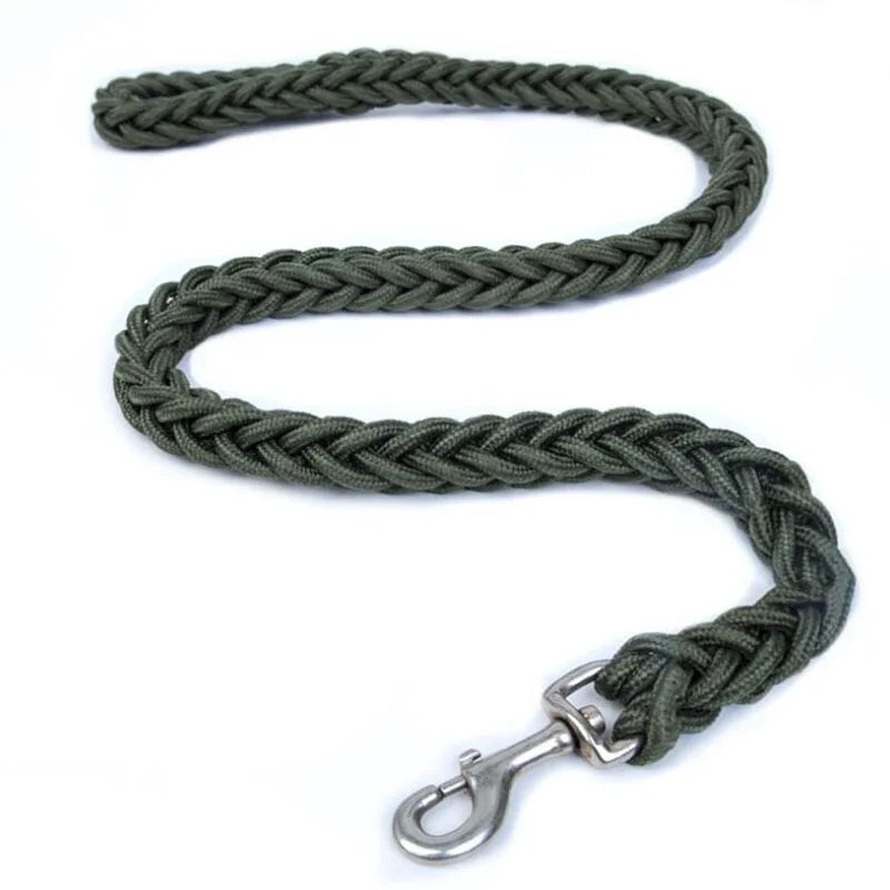 Large Dog Leashes for Dog Leads Pet Training Walking Safety Mountain Climbing Rope Dog Leashes Green Black Color