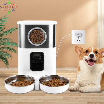 NEW Automatic Timing Smart Feeder Automatic Pet Feeder For Cat Dog Electric Dry Food Dispenser 3.5L 4.5L Bowls Product Supplies