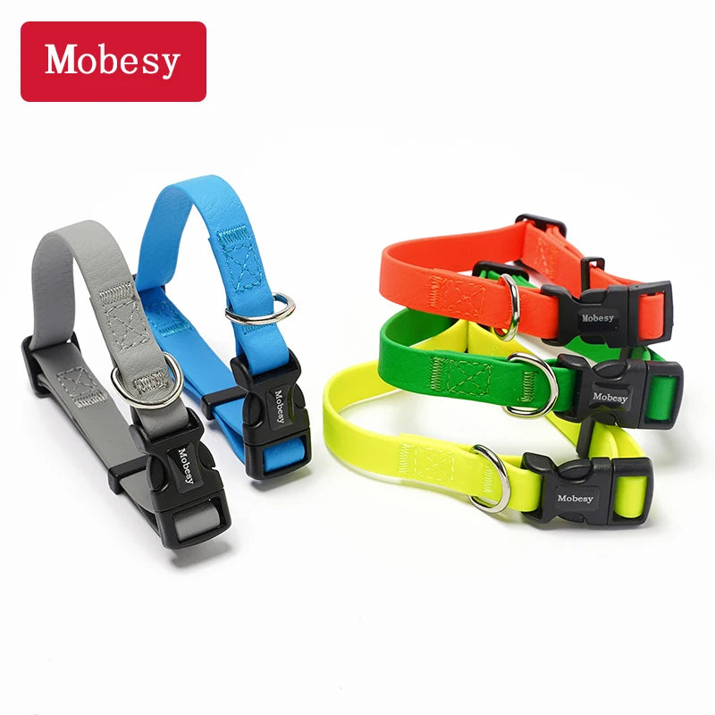 Dog Collar Light Weight Soft Pet Choker Waterproof PVC Cat Neck Belt Doggy Strap for Training and Walking