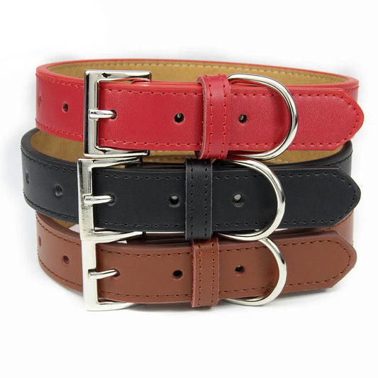 Wholesale 12 PCS/LOT Genuine Leather Dog Collar Padded Microfiber Material Pet Collars For Small Medium Large Dogs XS-XXL