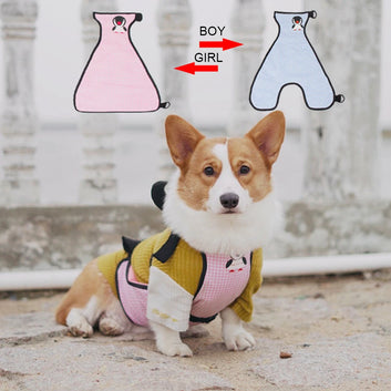 FATHIN Waterproof Dog Vest Welsh Corgi Anti Dirty Designer Clothes French Bulldog Pet Clothing for Small Large Dogs