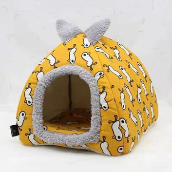 Special Price  Bed Tent Cat House Pet Kennel French Bulldog Mattress Blanket Long Wool In Winter To Keep Warm and Comfortable