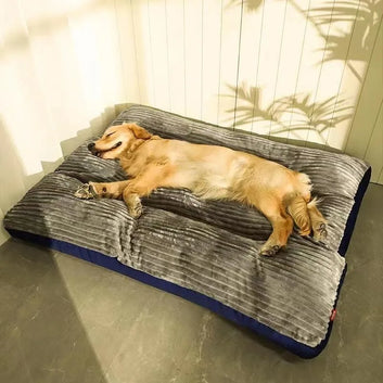 Big Dog Mat with Corduroy Pad for Medium and Large Dogs, Oversize Pet Sleeping Bed, Removable Sofa, Washable Pet Supplies