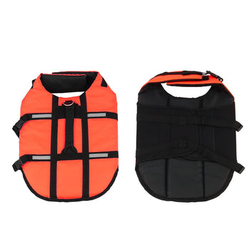 Dog Life Jacket,Dog Swim Life Vest Adjustable Pet Float Vest,Ripstop Puppy Floatation Life Jacket Swimsuit with Rescue Handle