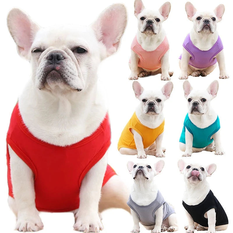 Golden Hair Dogfighting Clothes Tank Top Cotton Dog Cat Clothing Medium Size Dog and Large Dog Pet Supplies Vest Training Dog