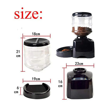 5.5L Large Capacity Recordable Automatic Timing Feeder Feeding Machine Dogs Automatic Pet Feeder Automatic Pet Feeder Cat Feeder