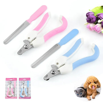 50Pcs Dog Cat Pets Nail Clippers and Trimmer With Sickle Professional Grooming Tool for Pet Stainless Steel Labor-Saving