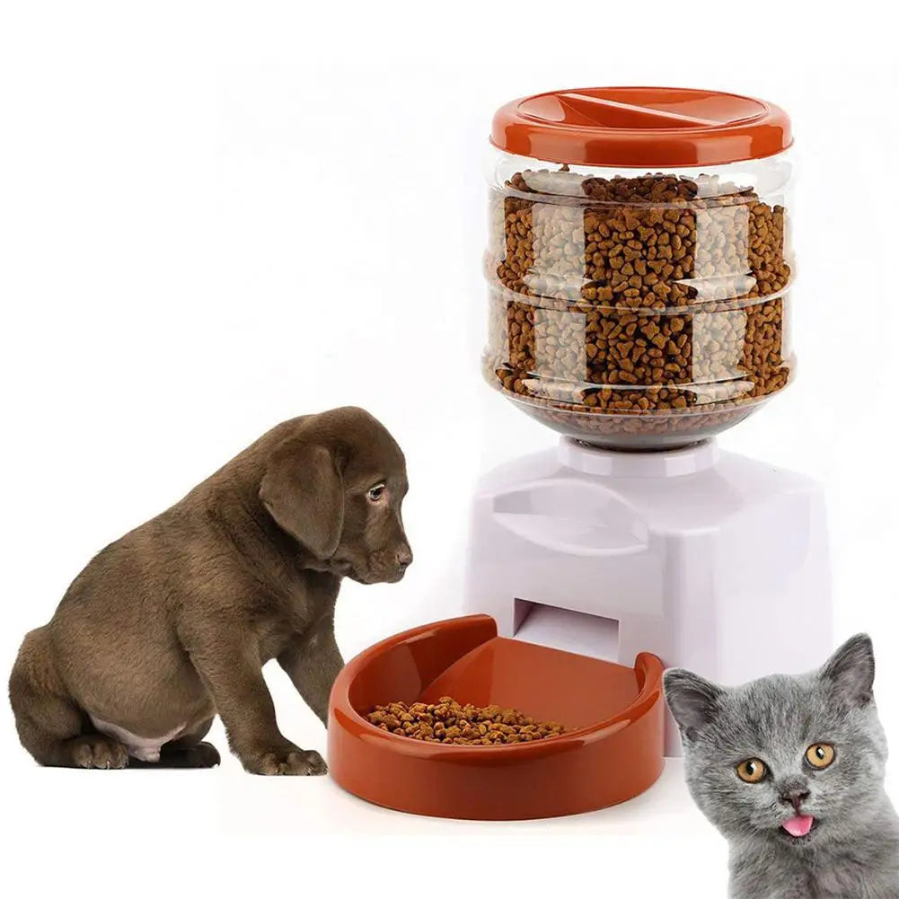 5.5L Large Capacity Recordable Automatic Timing Feeder Feeding Machine Dogs Automatic Pet Feeder Automatic Pet Feeder Cat Feeder