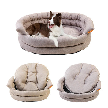 Dog Cat Bed Winter Warm Sofa Kennel Small Medium Pet Orthopedic Dog Bed Puppy Indoor House Cat Cushion Pet Sleeping Mat Supplies