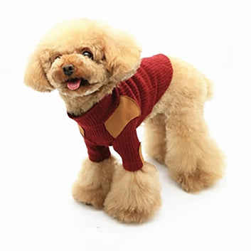 Pet Base Shirt Teddy Cat Bixiong Bomei Schnauzer Small Dog Clothes High Neck Stretch Sweater Fungus Hemming